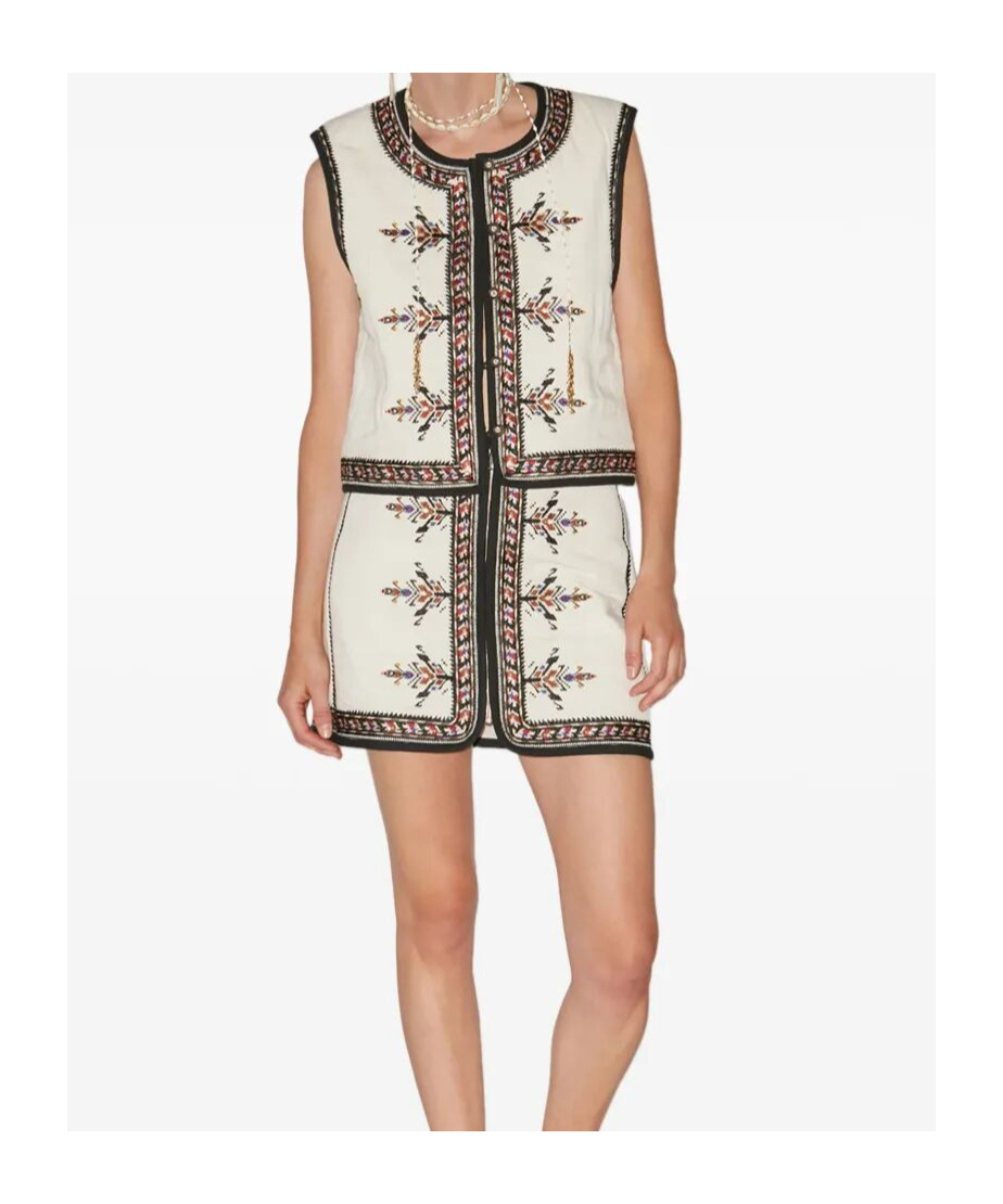 Isabel Marant Étoile Isabel Marant Etoile Zeana Embroidered Vest In White