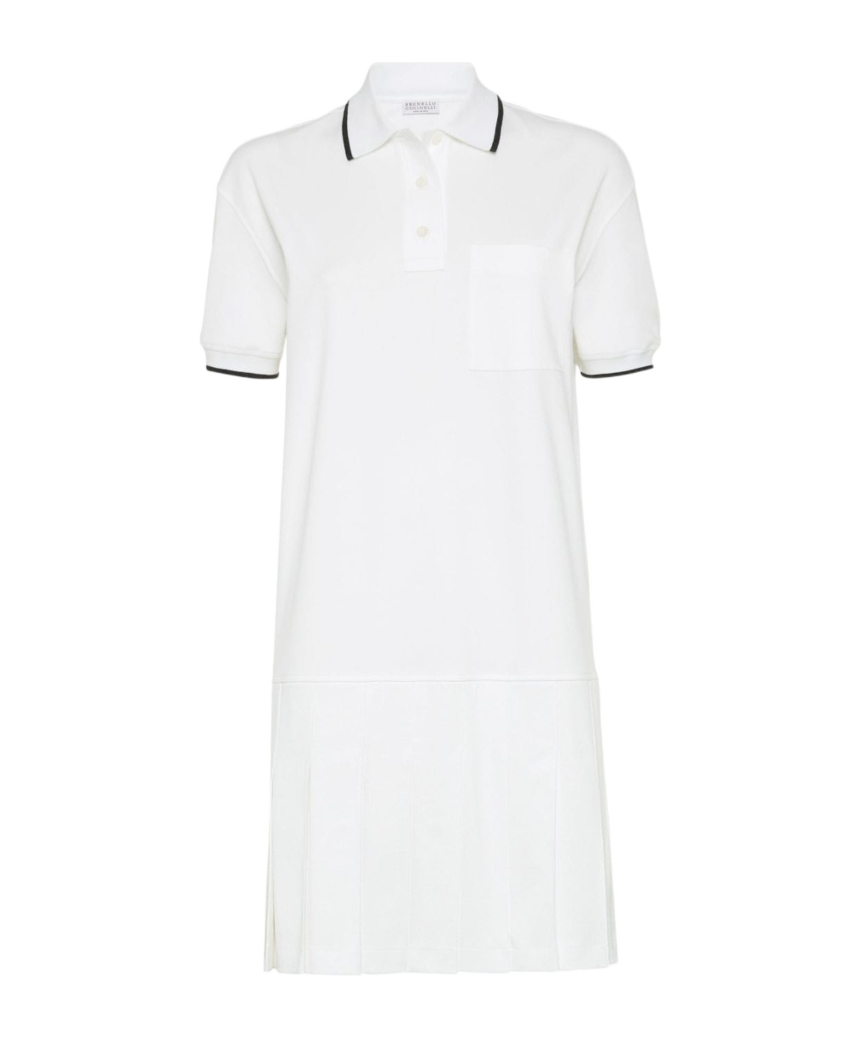Brunello Cucinelli Women Polo Dress In White