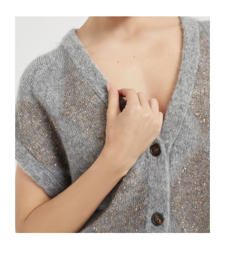 BRUNELLO CUCINELLI SEQUIN-EMBELLISHED CARDIGAN