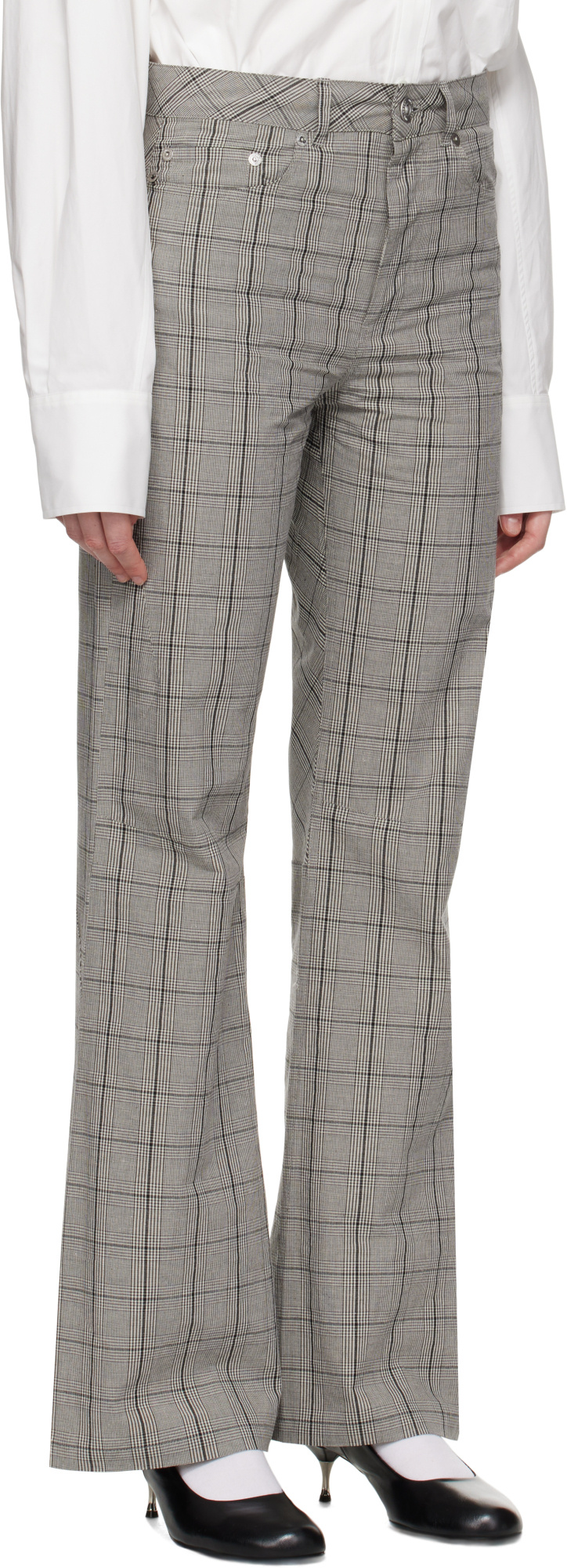 Our Legacy Women Moto Cut Pants In Gray