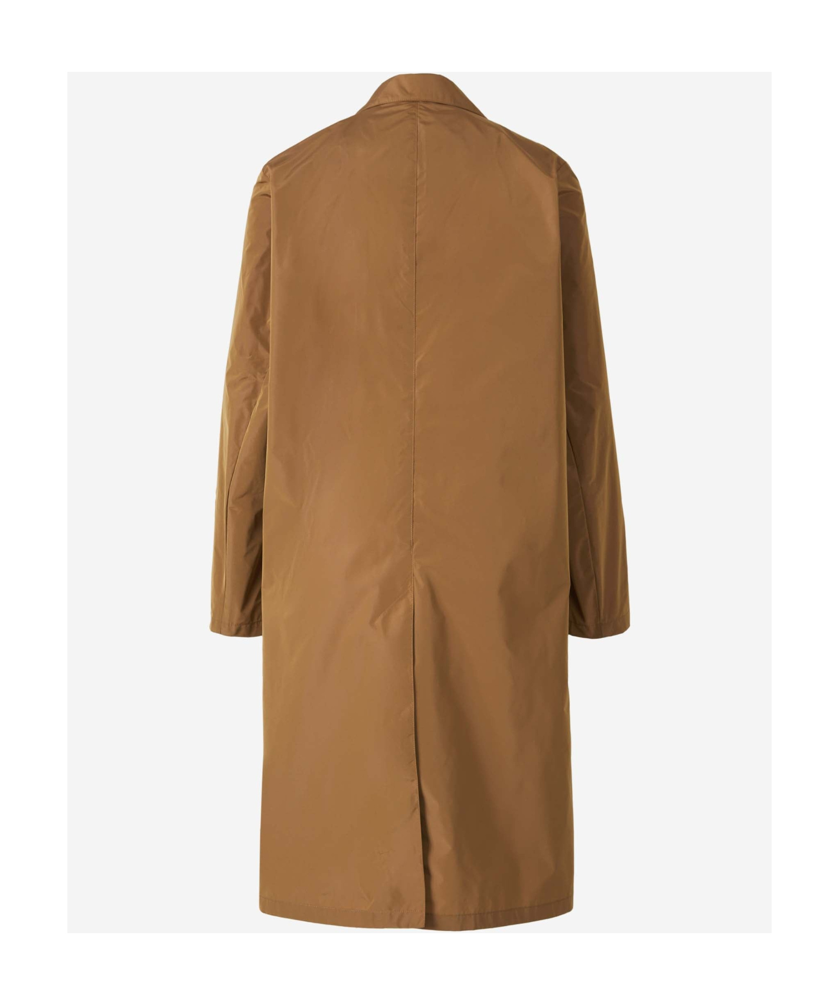 Herno Buttoned Garbadine Jacket In Brown