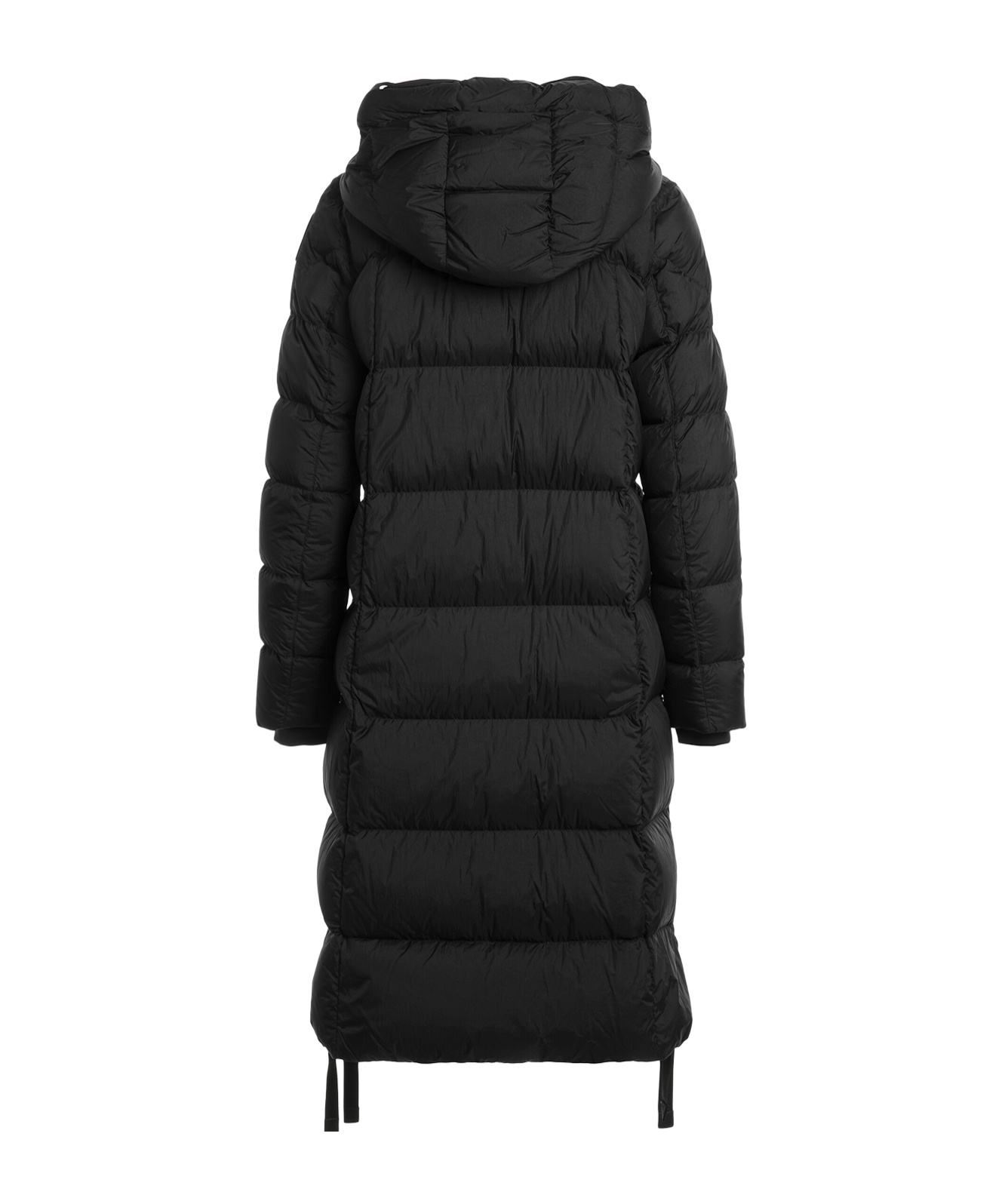 Parajumpers Long Quilted Zipper Cotton Suit In Black