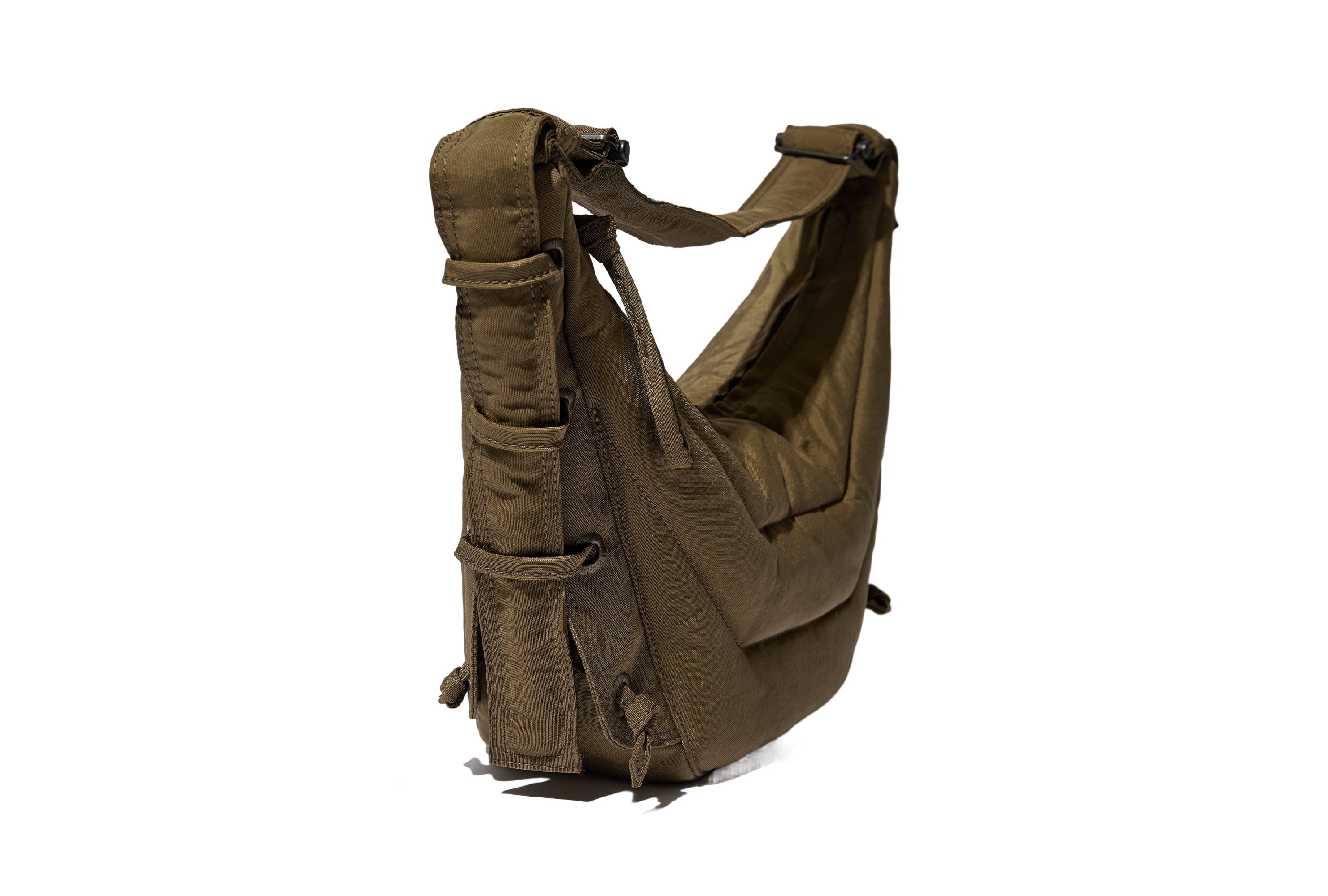 Lemaire Soft Game Shoulder Bag In Green