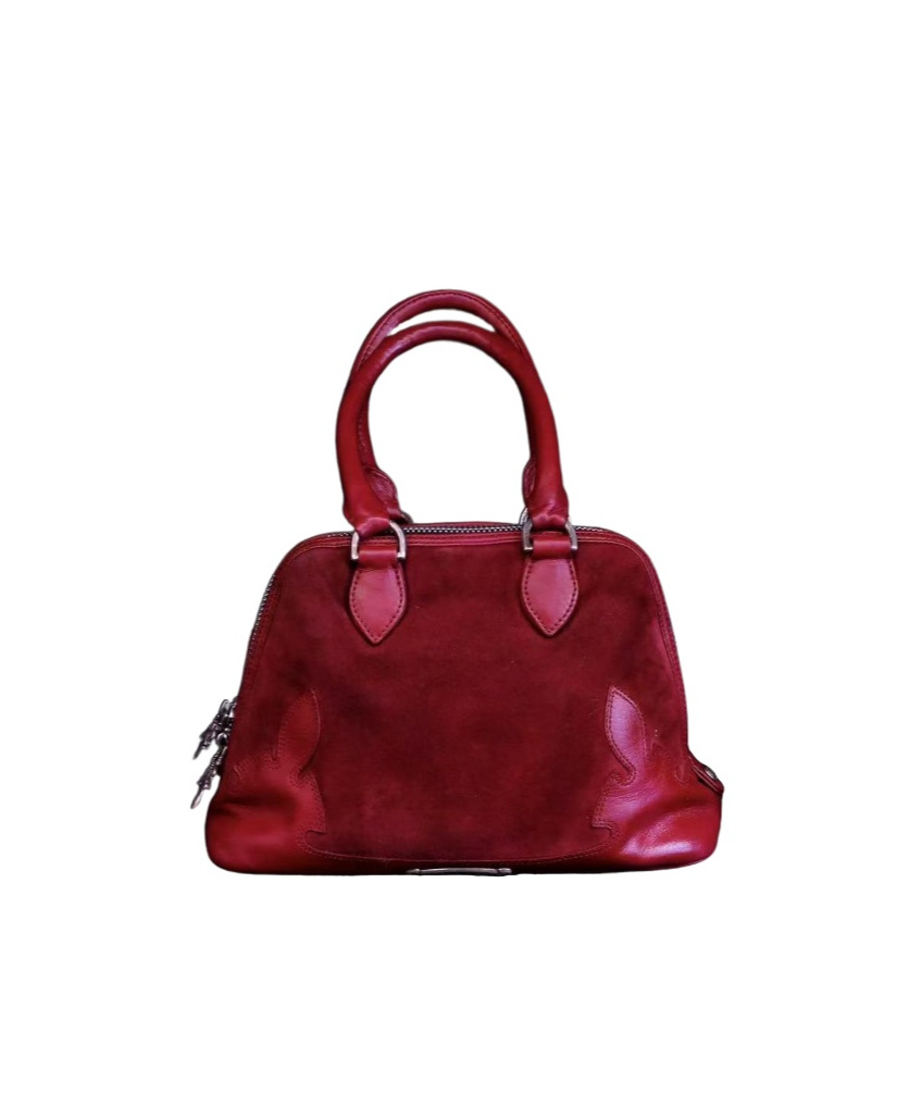 Chrome Hearts Zipper Handbag In Red