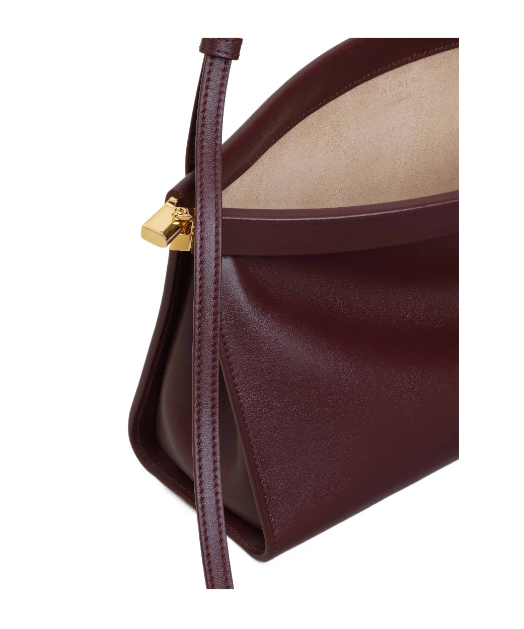 Alaïa Le Click East West Medium Bag In Leather In Red