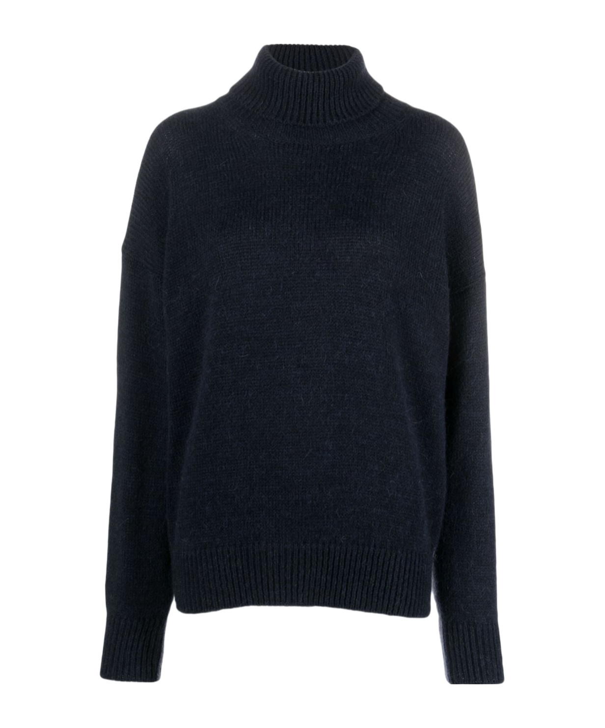 ALYSI TWO-TONE ROLL-NECK JUMPER 