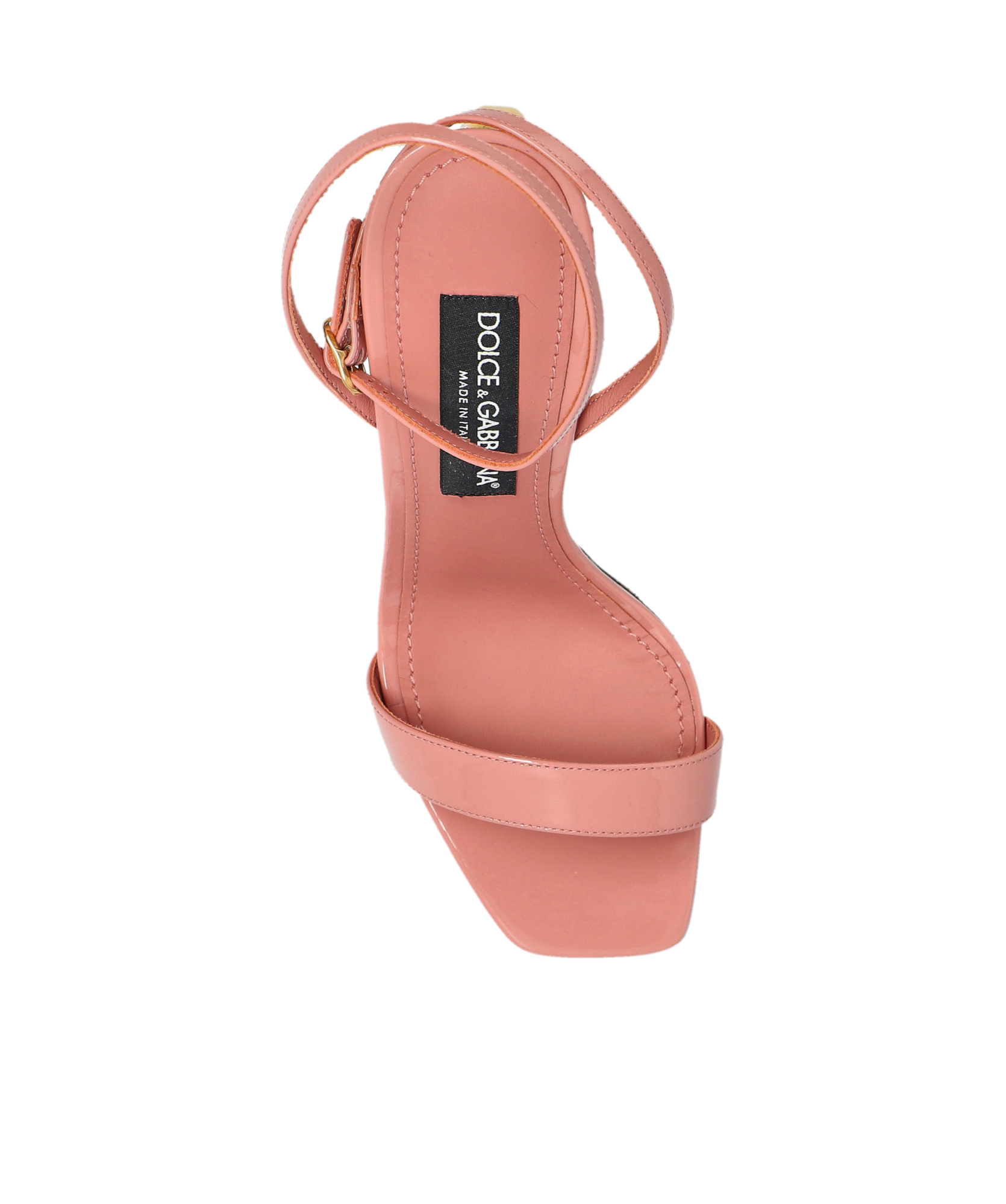 Dolce & Gabbana Keira 105 Patent Leather Sandals In Pink