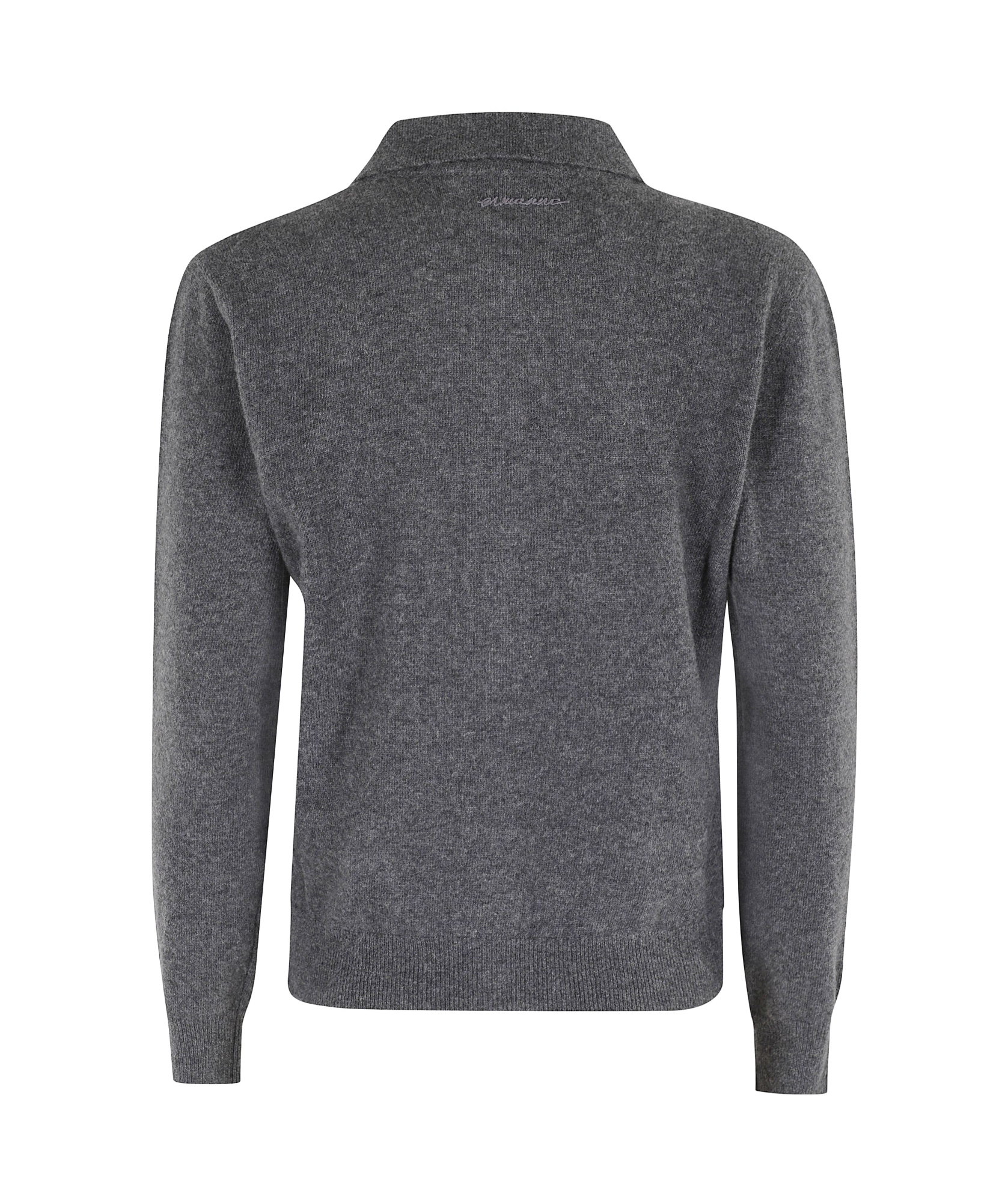 Ermanno Firenze Button Long-sleeved Sweater In Gray