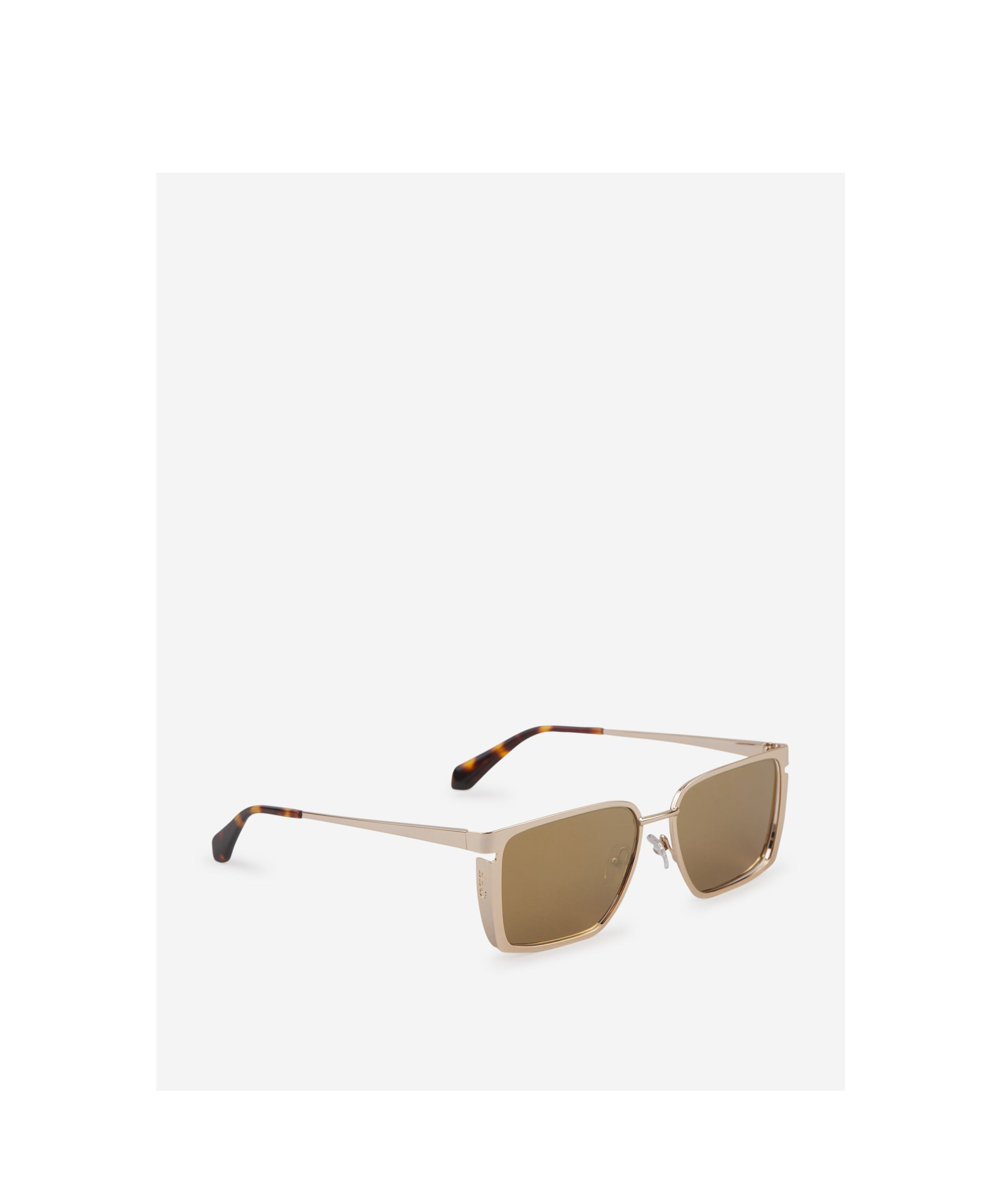 Off-white Yoder Rectangle-frame Sunglasses In Brown