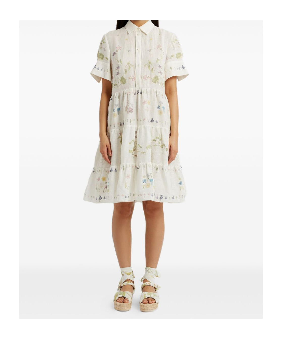 Shop Erdem Short Sleeve Dress