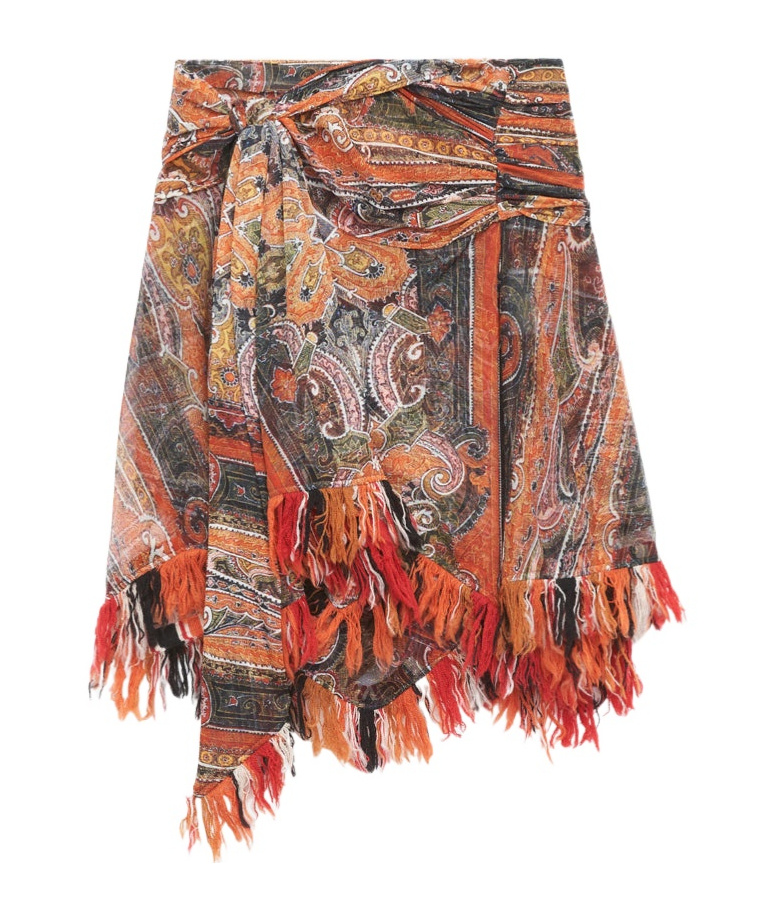 Shop Isabel Marant Dova Skirt In Multicolor