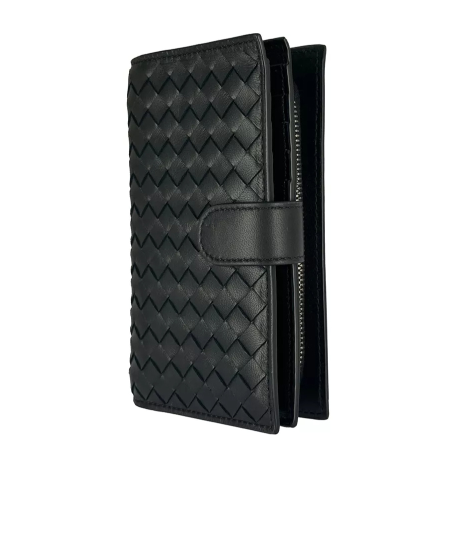 Bottega Veneta Folding Wallet In Black