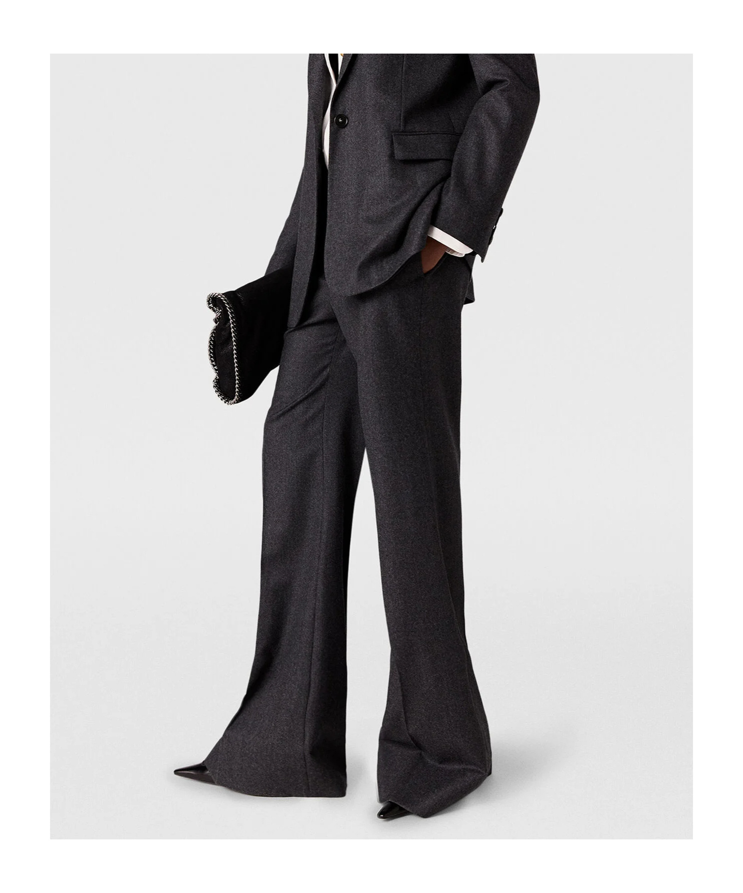 Stella Mccartney Low-rise Flared Trousers In Black