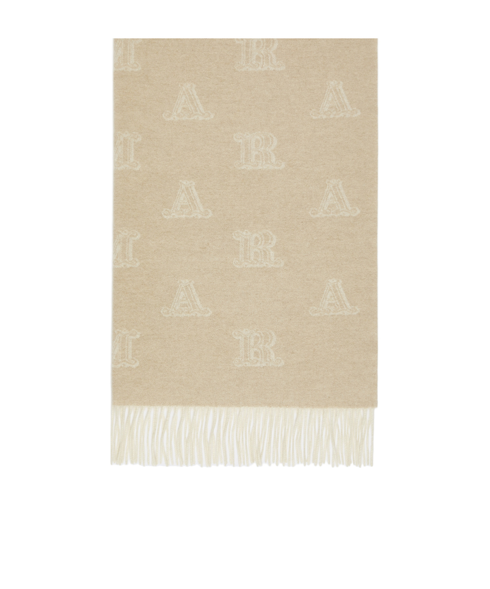 Max Mara Jacquard Cashmere Stole In Neutral