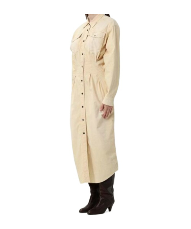 Isabel Marant Étoile Long Sleeve Dress In Neutral