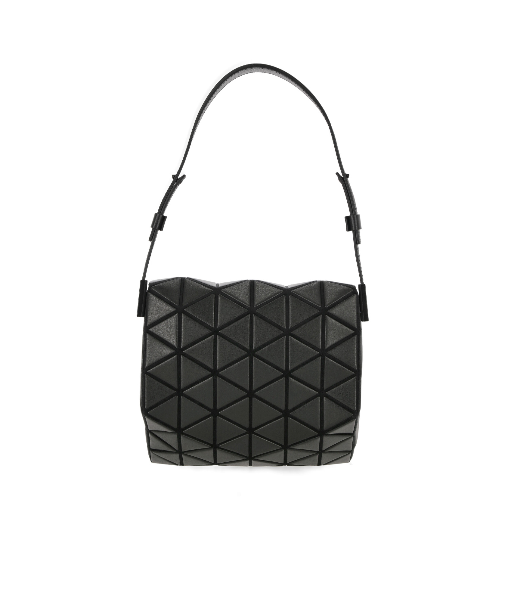 Bao Bao Issey Miyake Black Torso Panelled Shoulder Bag In Black