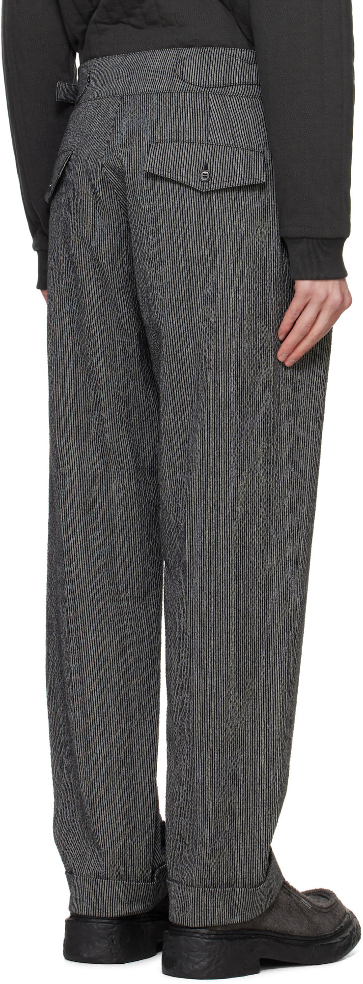 Craig Green Double-pleated Casual Pants In Black