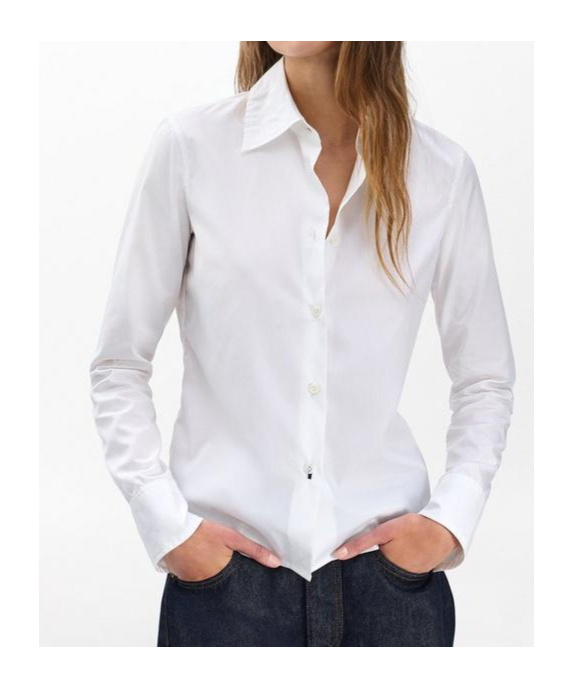 Rag & Bone Dayton Poplin Shirt In White