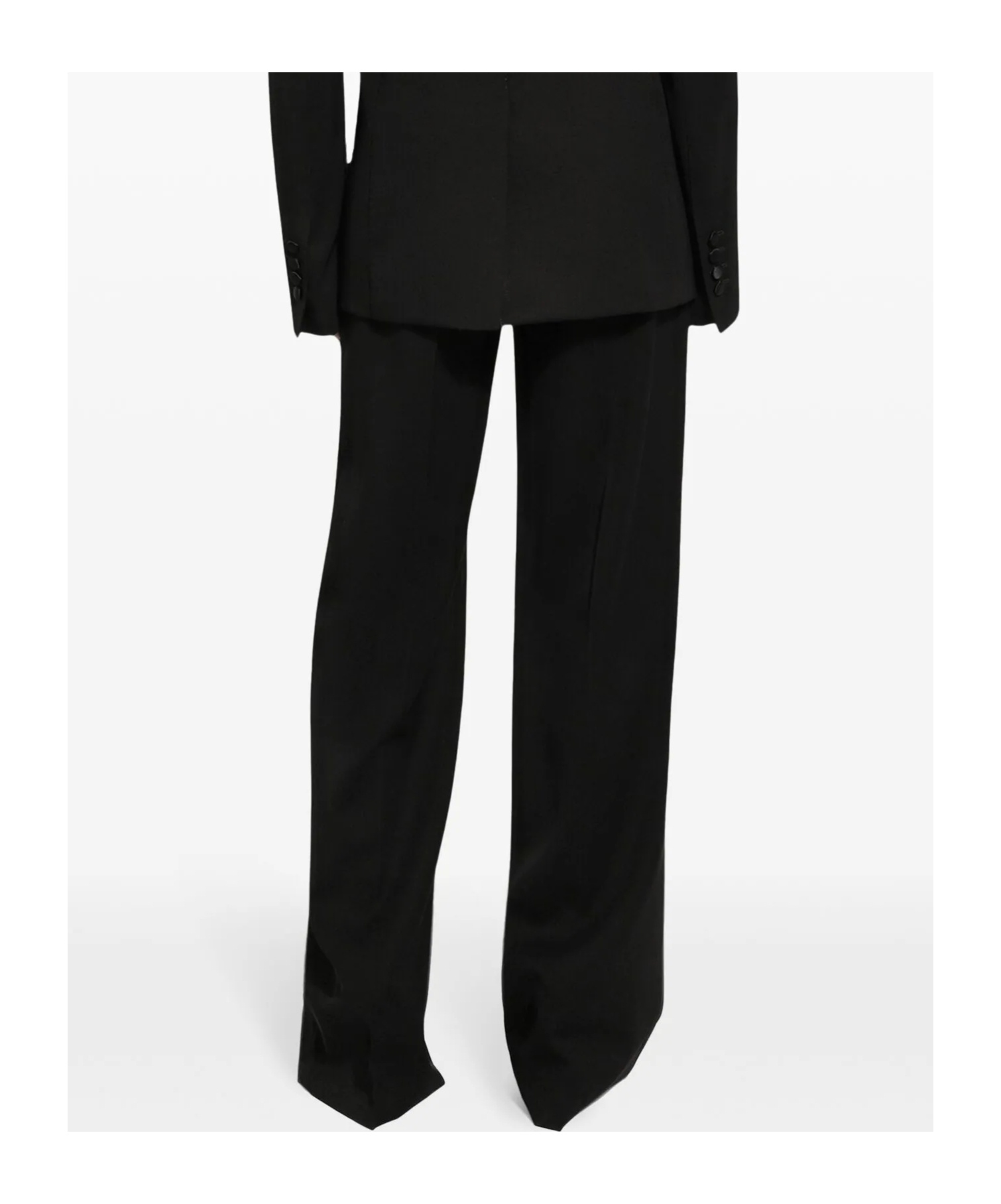 Dolce & Gabbana Pressed-crease Trousers In Black