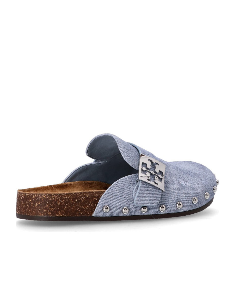 Tory Burch Mellow Studded Mule In Blue