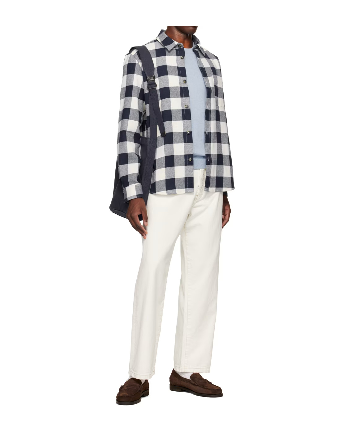 Apc A.p.c. Mens Trek Check Overshirt In Gray