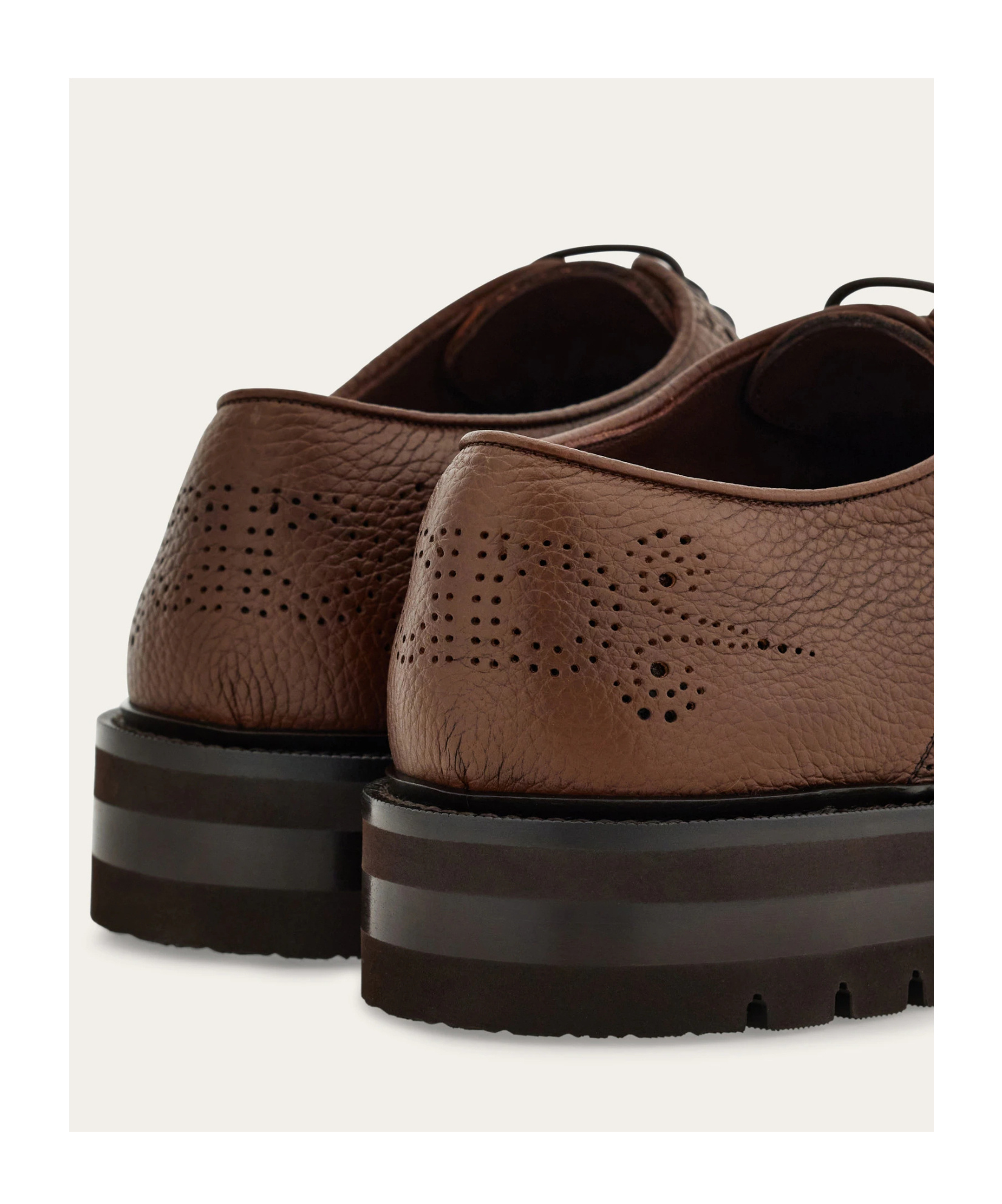 Ferragamo Brogue Wingtip Derby Shoes