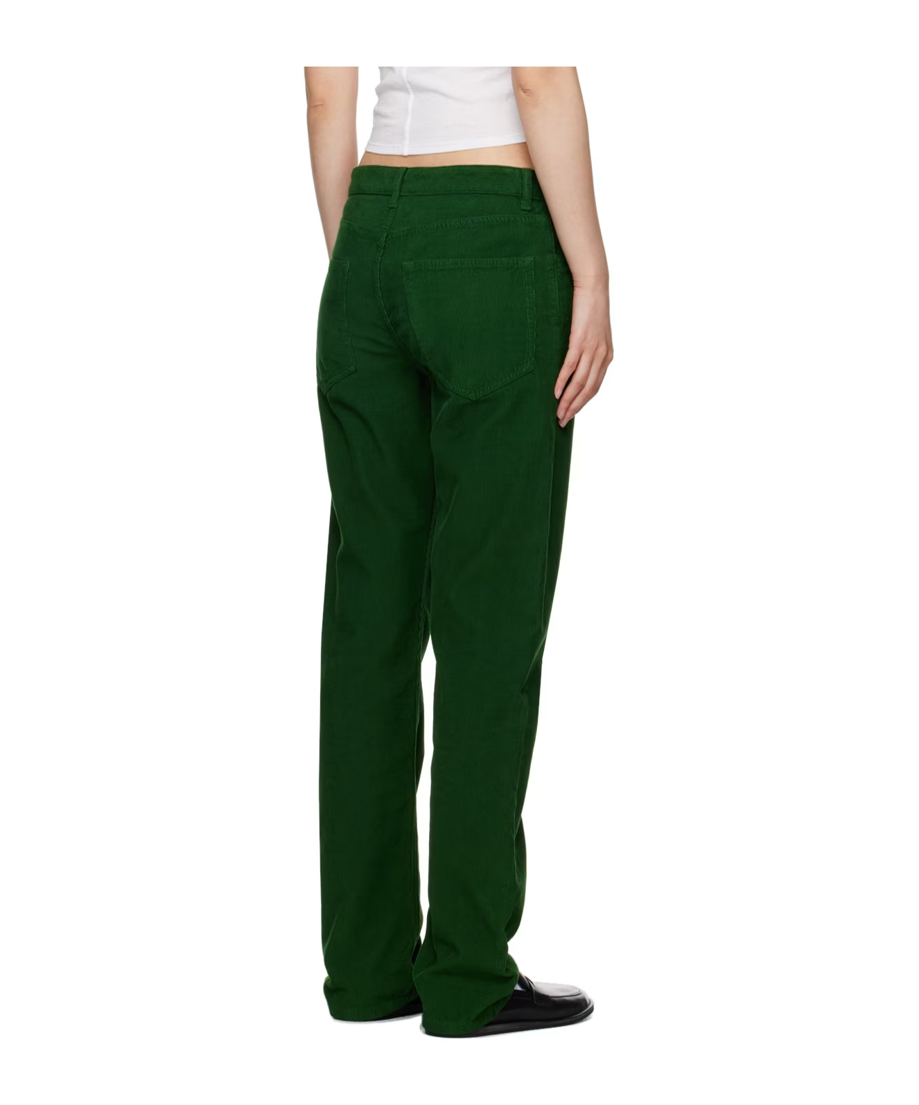 Shop The Row Waist Belt, Ring And Pocket Casual Pants In Green