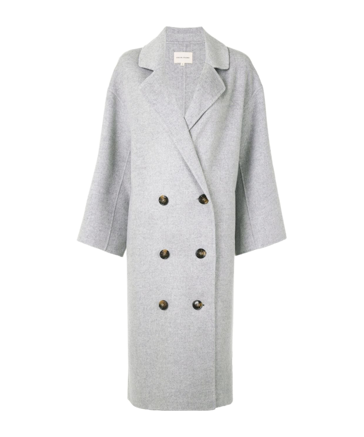 Loulou Studio Borneo Double-breasted Wool And Cashmere-blend Coat In Gray