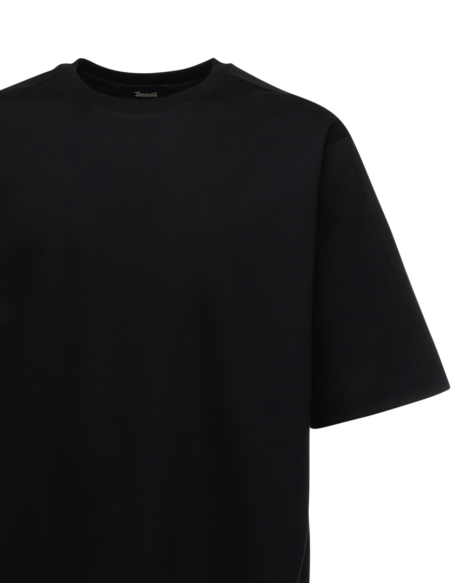 Herno Round Neck Short Sleeve T-shirt In Black