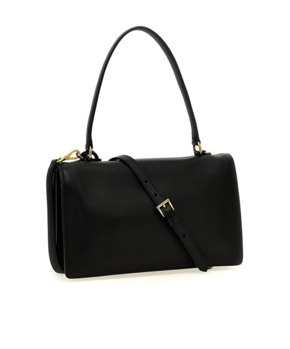 Prada Flip Shoulder Bag In Black