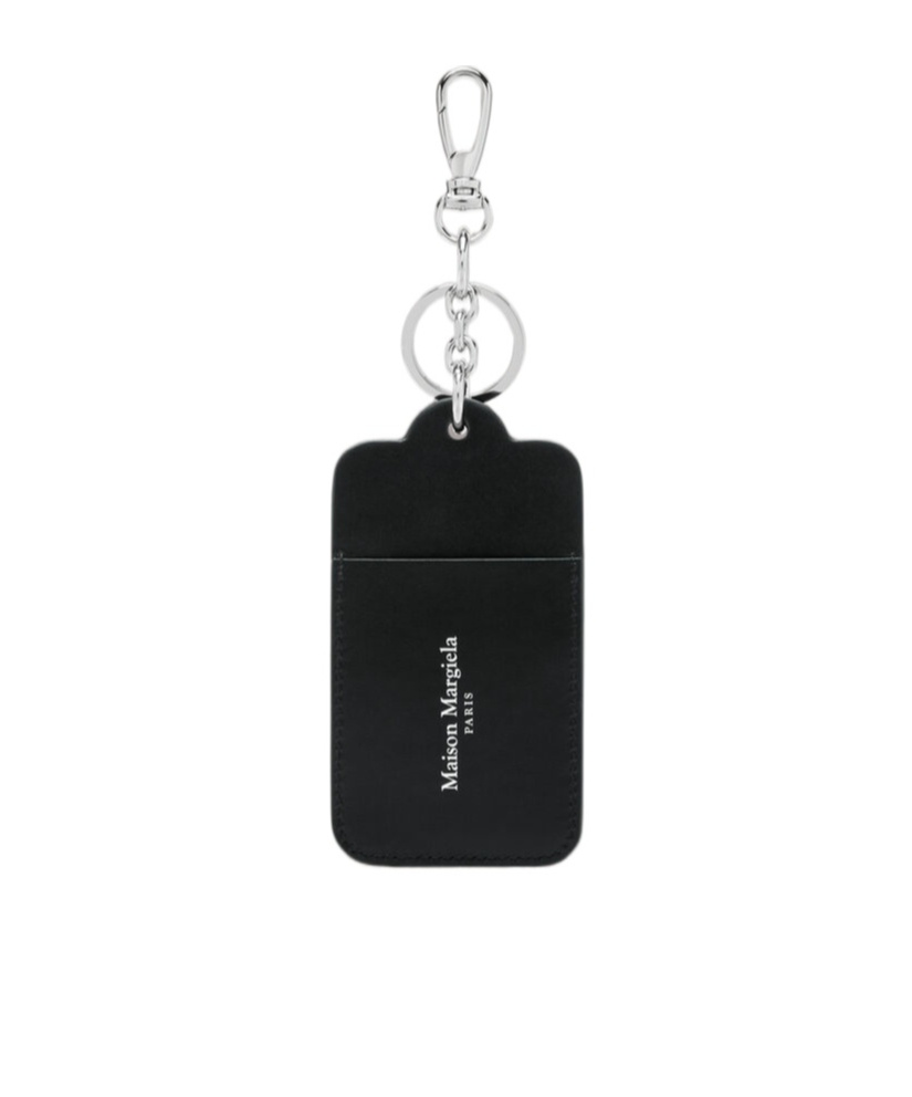 Maison Margiela Four Stitches Keyring Cardholder In Black