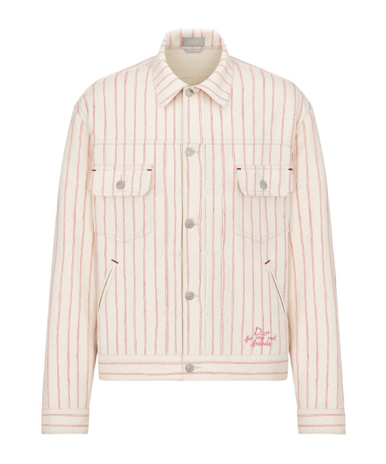 Dior Long Sleeve Jacket In White