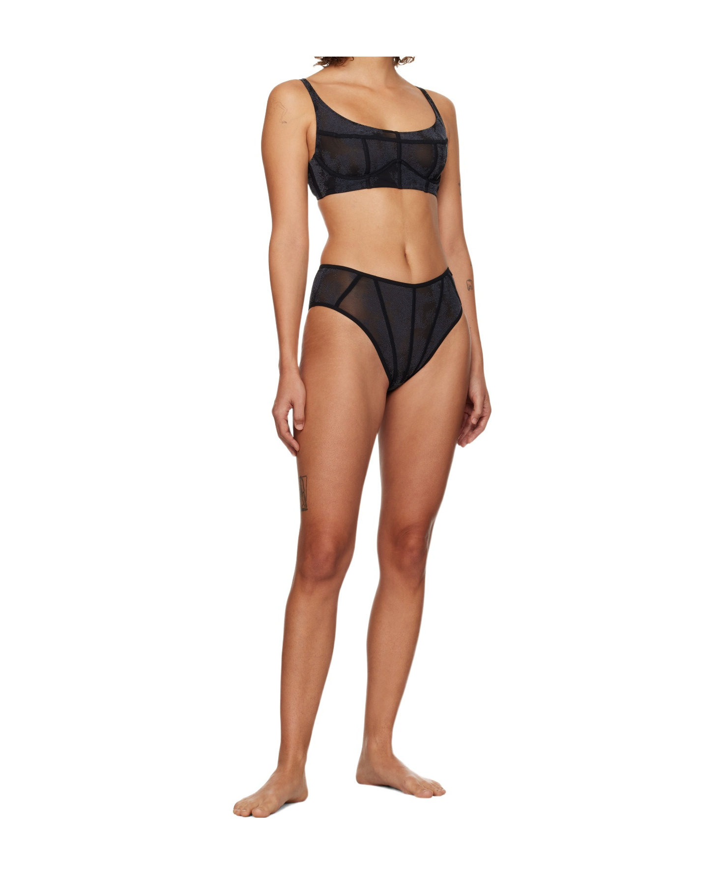 Diesel Savage X Fenty Edition C-longline Bra In Nude