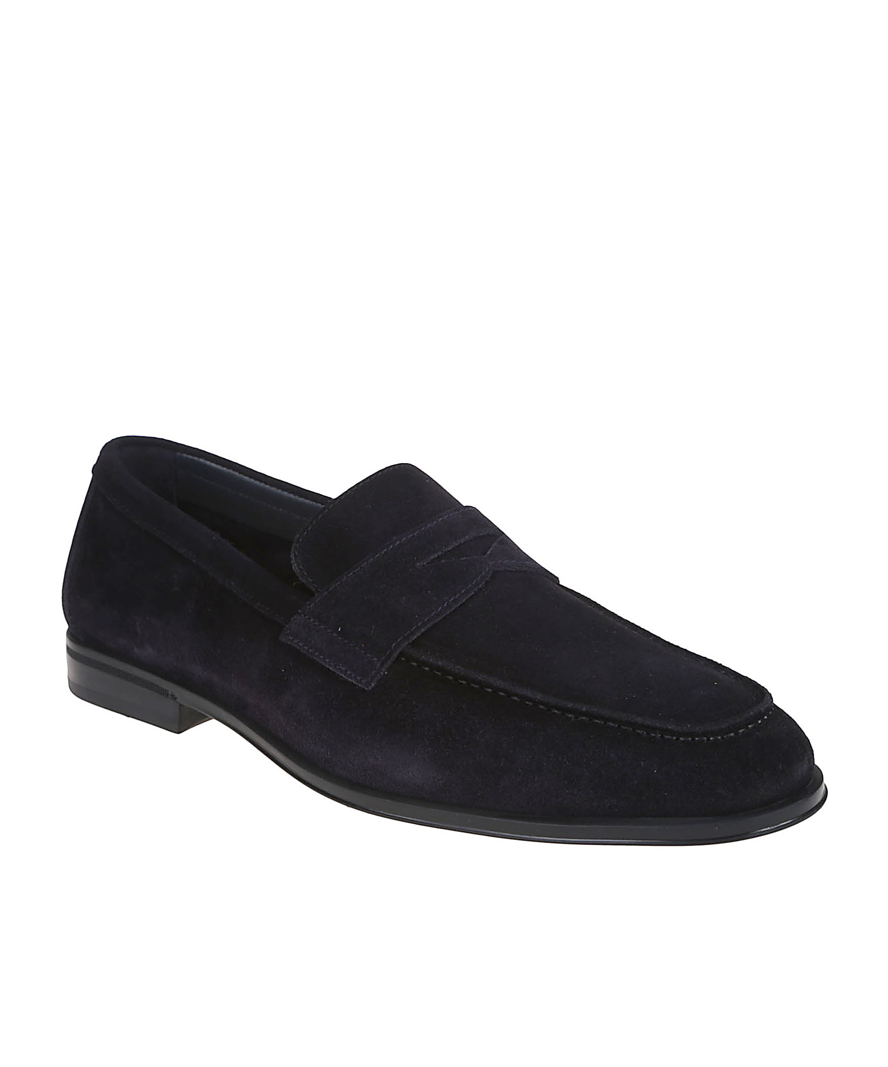 Doucal's 'standford' Black Slip-on Loafers In Black