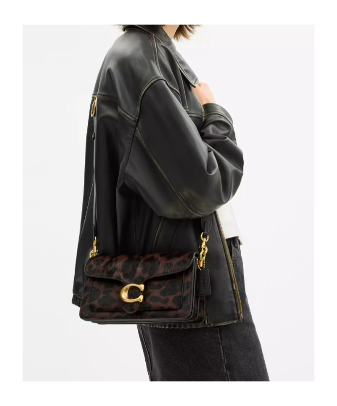 Coach Tabby Shoulder Bag 26 In Haircalf With Leopard Print
