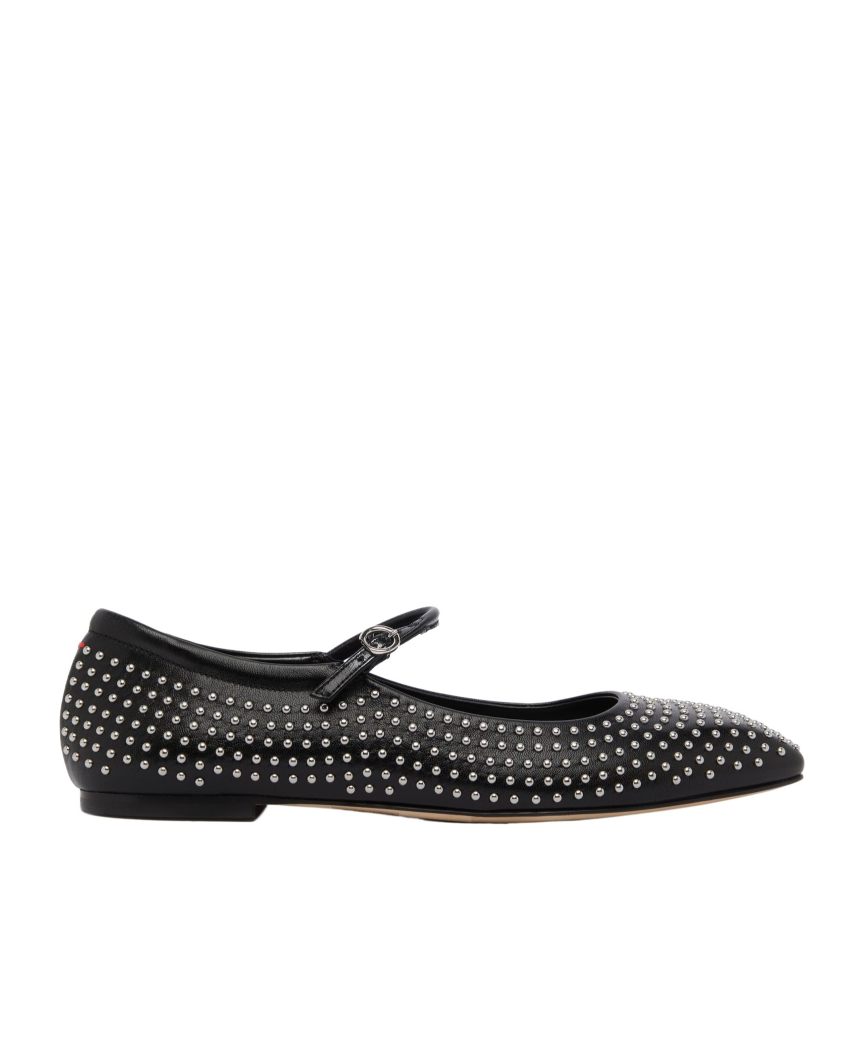 Aeyde Square Toe Ballet Flats In Black