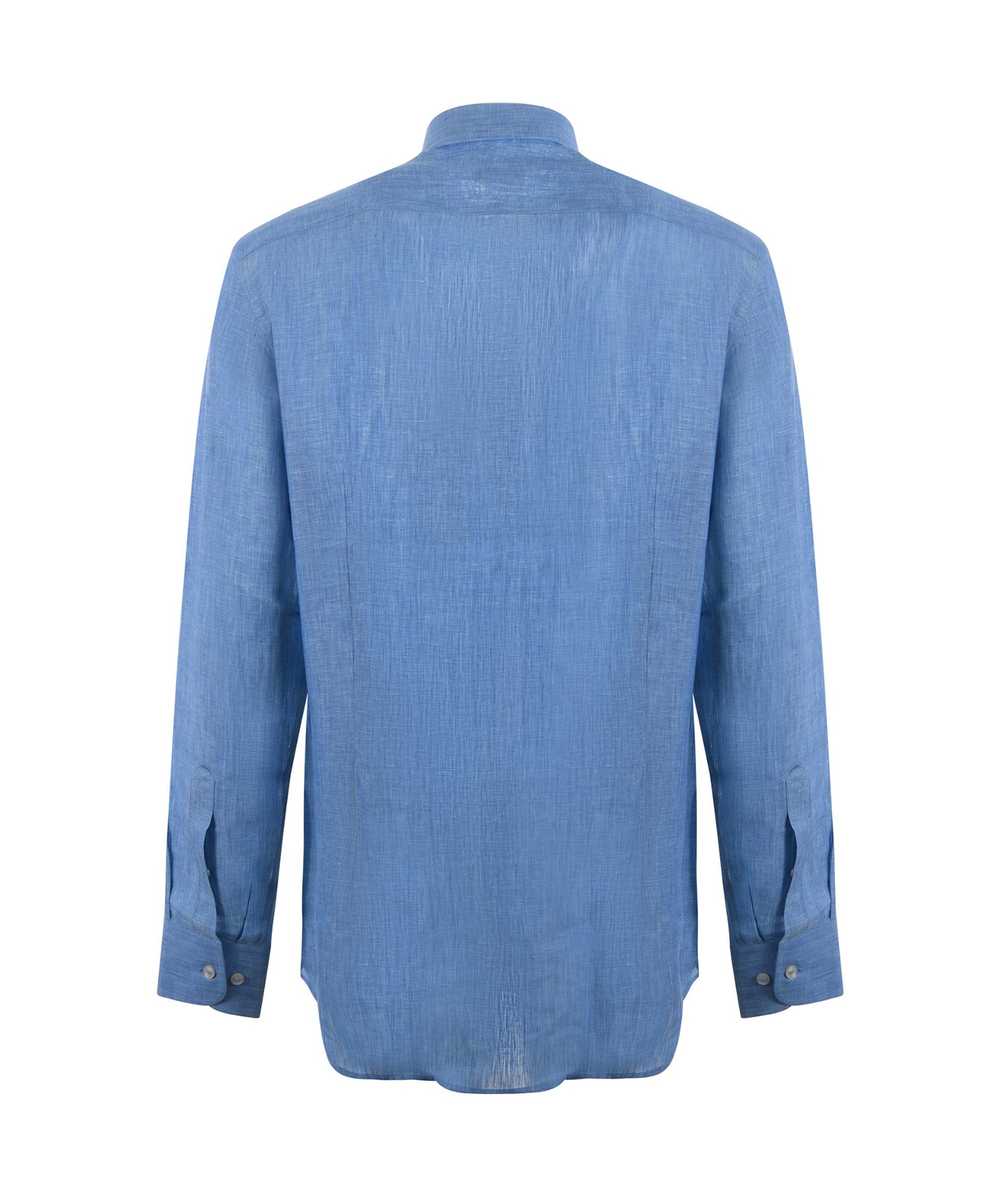 Etro Pegaso-embroidered Long-sleeved Shirt In Blue