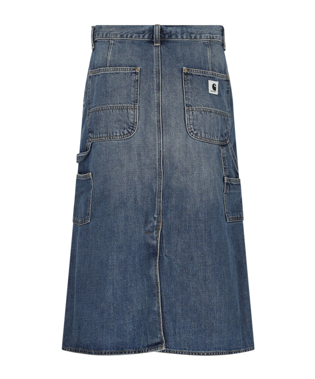 Carhartt Non-elastic Denim Mid-length Dress In Blue