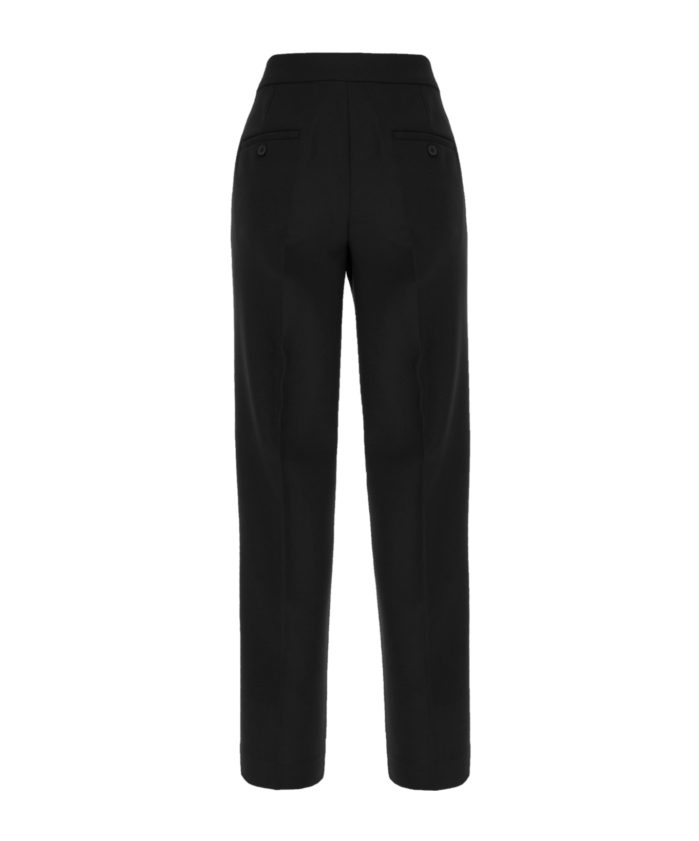 Max Mara Giochi Straight Pants In Black