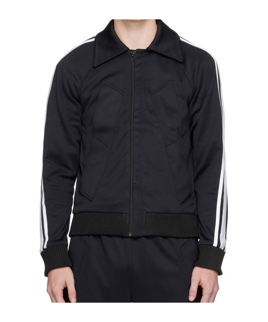 Egonlab Black Striped Track Jacket In Black
