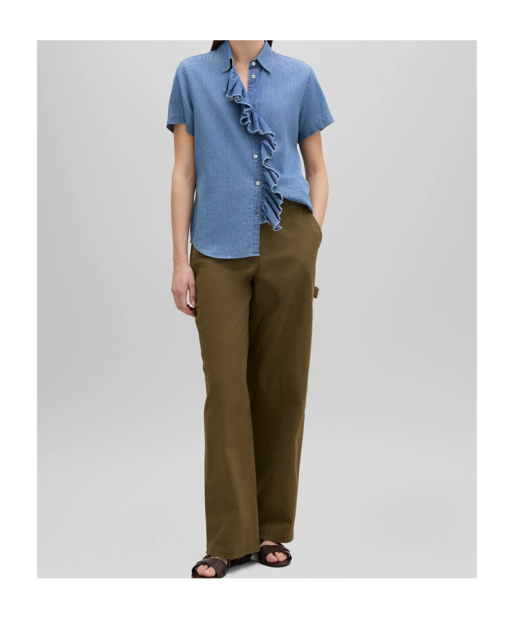 Aspesi Denim Shirt In Blue