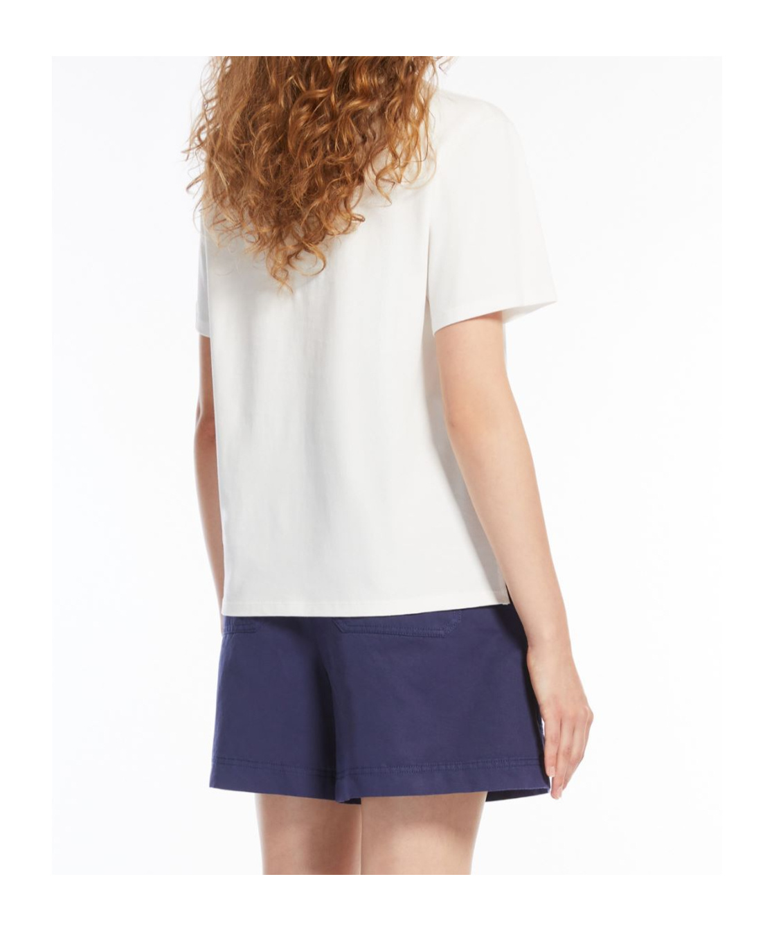 Weekend Max Mara Olga Embroidered Cotton Jersey T-shirt In White