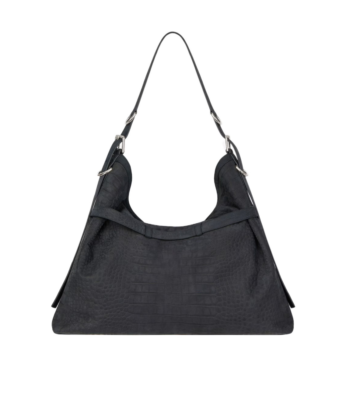 Givenchy Large Leather Voyou Shoulder Bag In Black