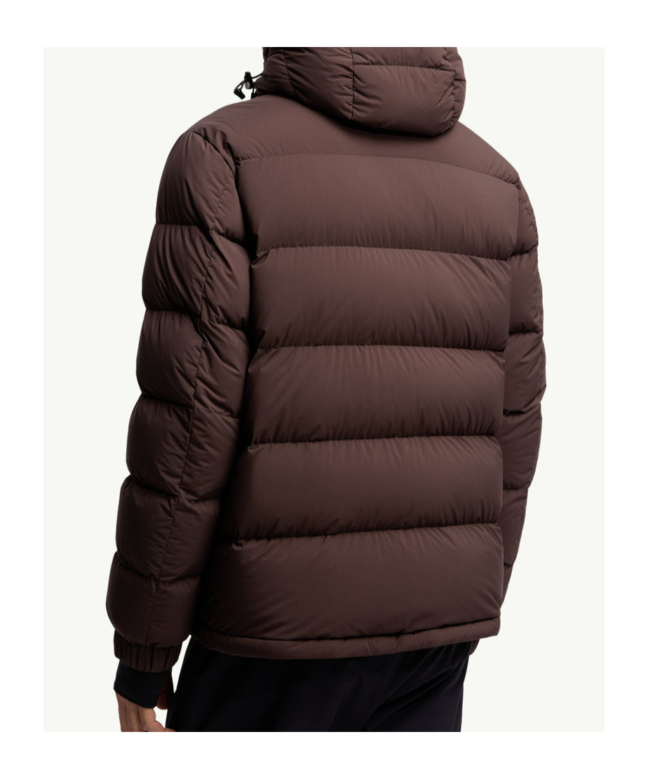 Moncler Isorno Hooded Down Ski Jacket In Brown