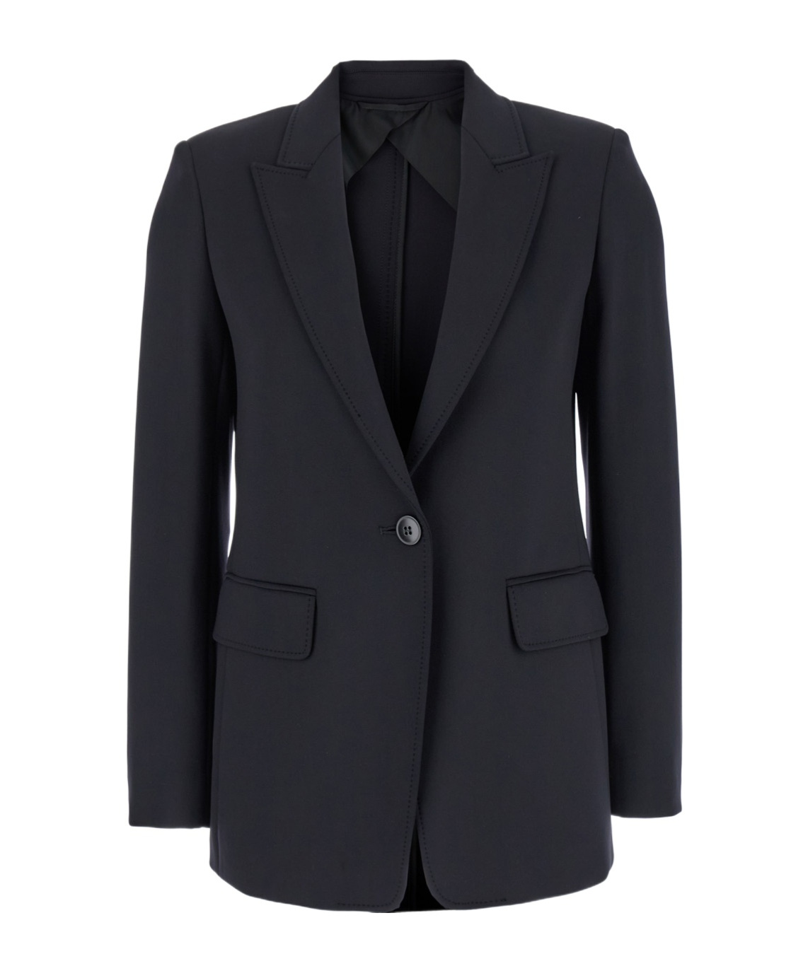 Max Mara Single-breasted Blazer In Black