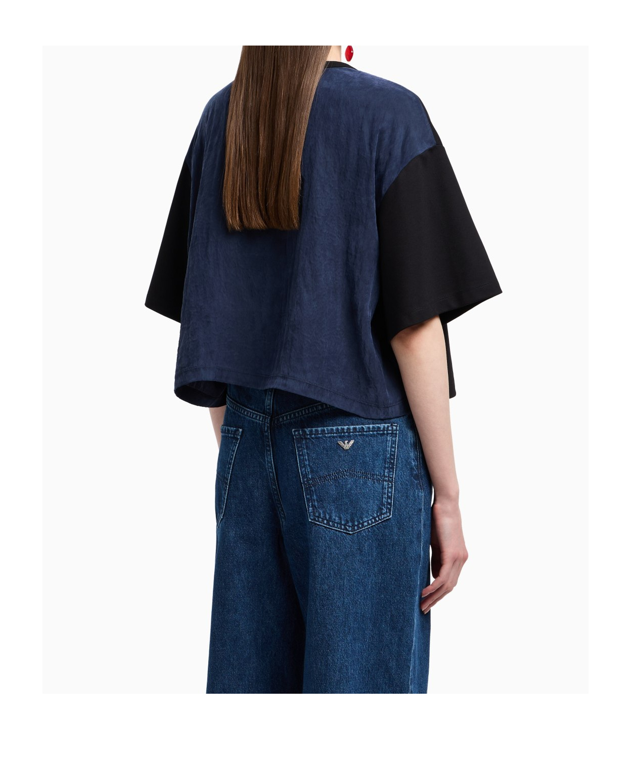 EMPORIO ARMANI PANELLED T-SHIRT