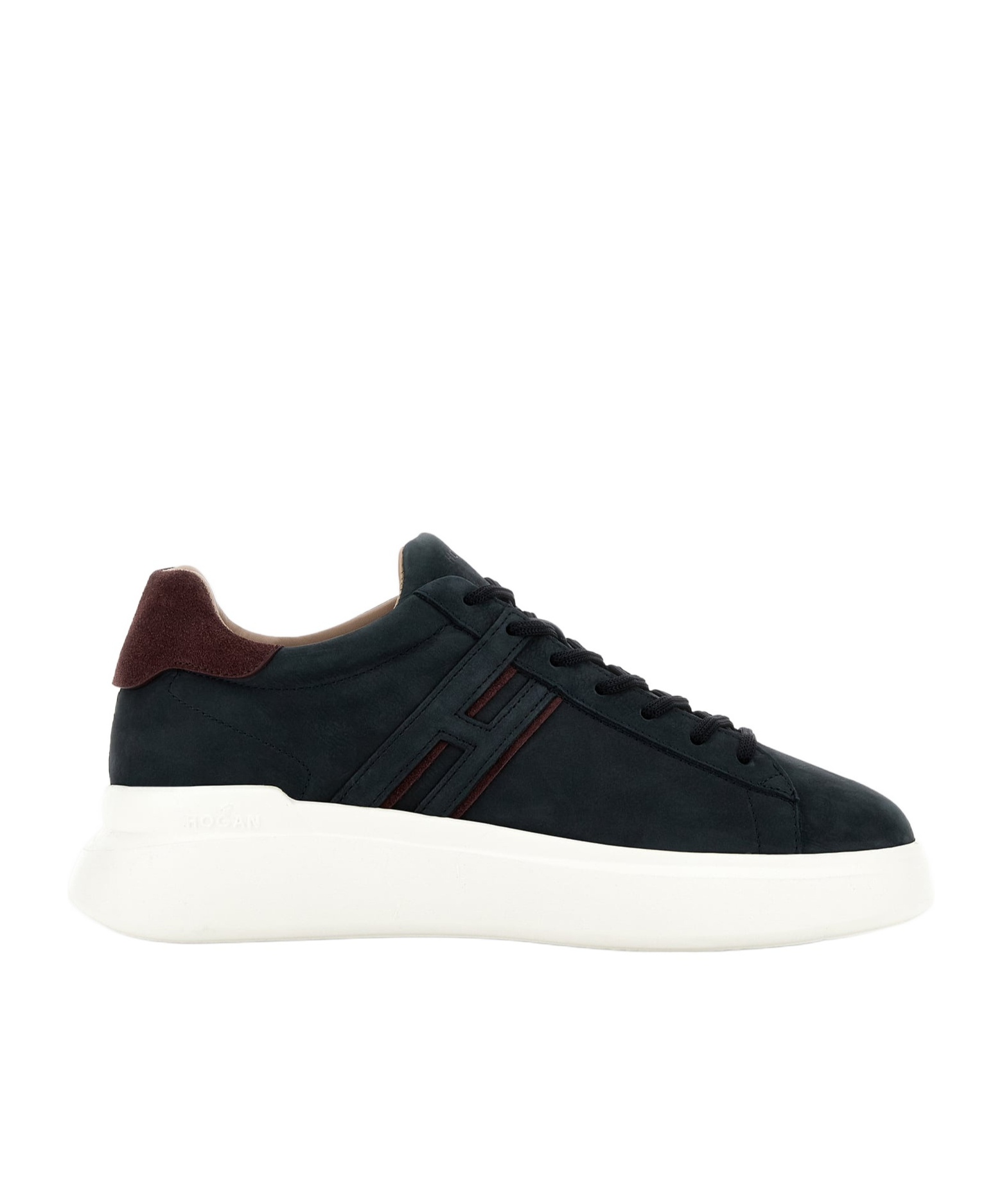 Hogan Sneakers H580 In Pelle Scamosciata In Black