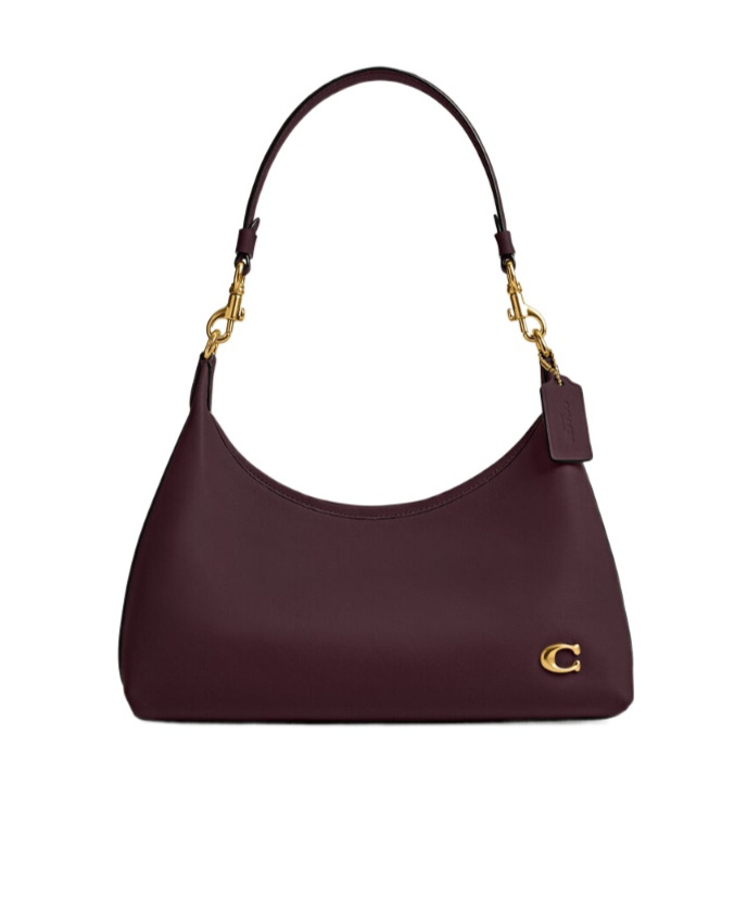 Coach Juliet Leather Shoulder Bag In Purple