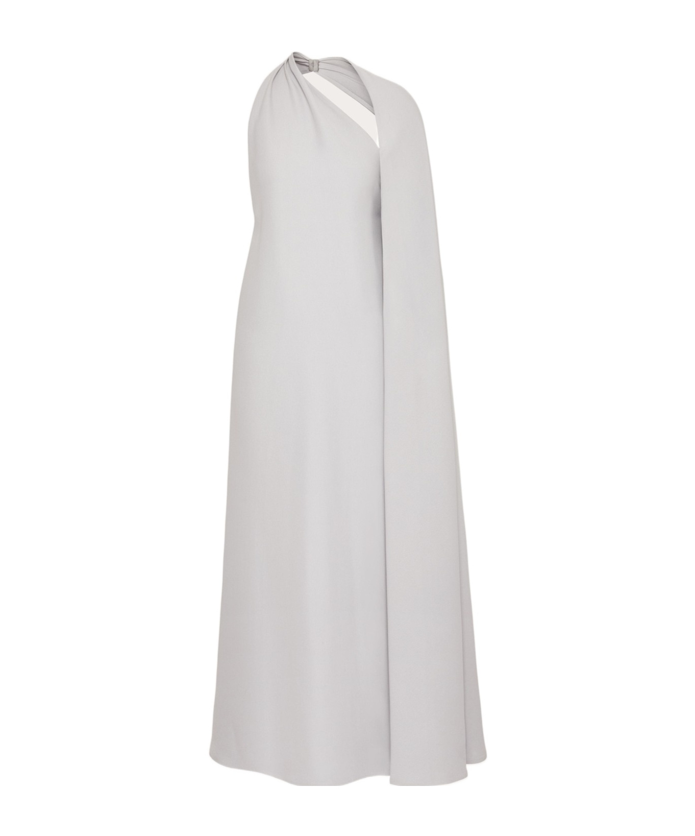 Valentino Structured Couture Medium Length Dress In White