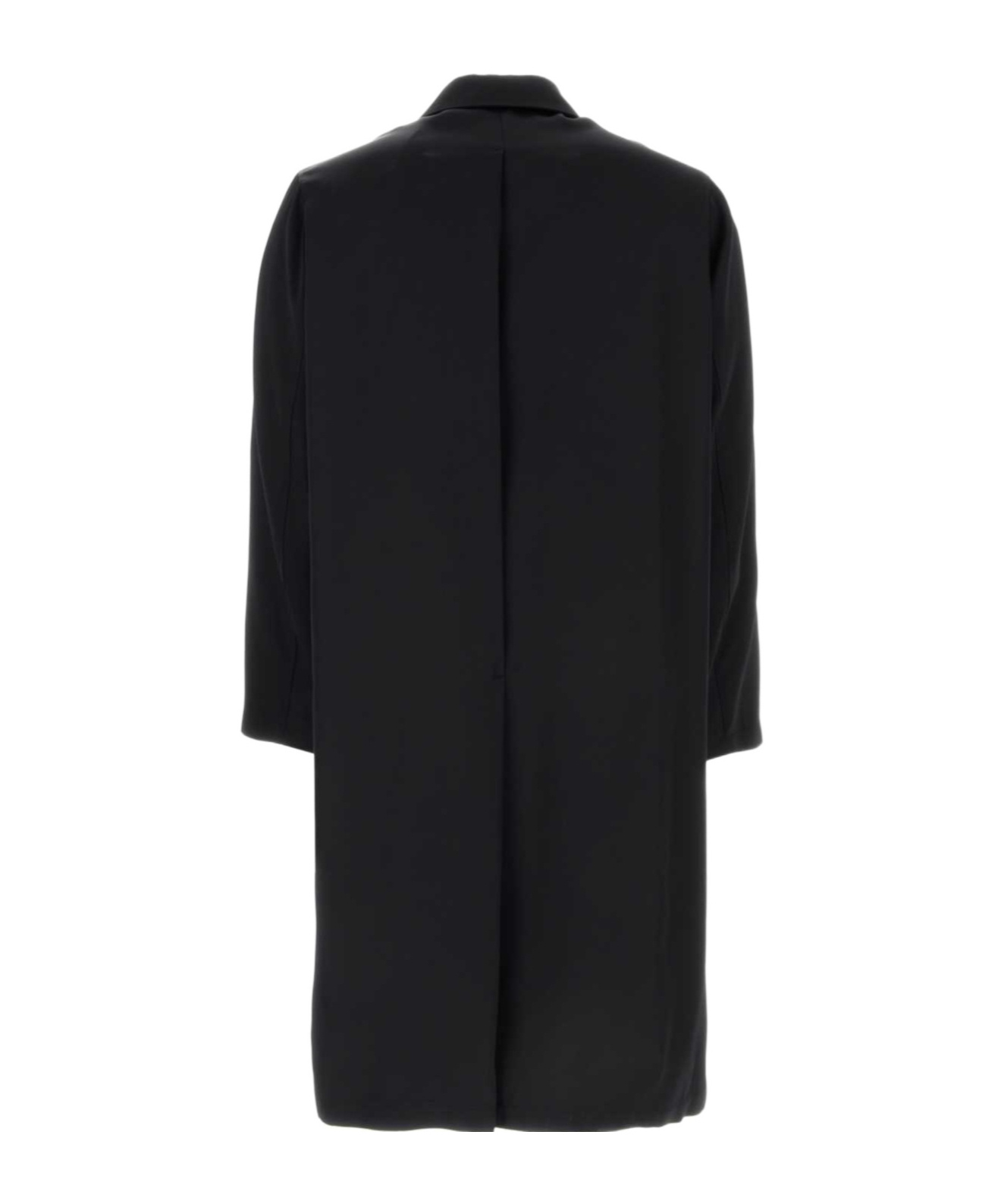 Jil Sander Button-down Single-breasted Coat In Black